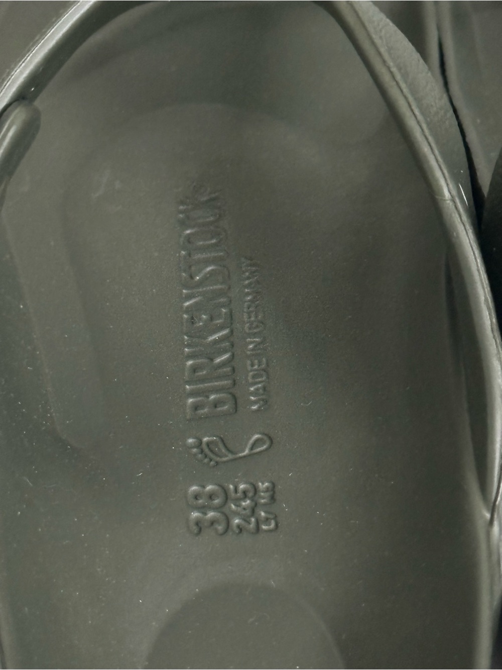 Birkenstock Women’s Gizeh EVA Size 38 Olive Green NEW - Picture 6 of 8